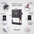 Clever Fox Planner Premium Edition – Undated Luxurious Weekly & Monthly Planner - Image 2