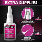 Super Glue Liquid, Instant Clear Cyanoacrylate Medium Thick Viscosity Adhesive - Image 4