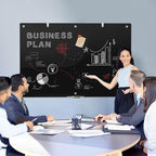 Large Black Glass Dry Erase Board, 72 x 48 Inches Magnetic Glass whiteboard - Image 7