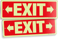 iSYFIX Exit Signs with Directional Right & Left Arrow, Glow in the Dark by iSYFIXPREMIUMSIGNS