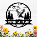 Custom Eagle Metal Signs | Custom Signs Outdoor Metal | Metal Wall Art | Home by Dyoart