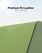 YSAGi Leather Desk Protector, Office Mat, Large Mouse Mat, Non-Slip PU Leather - Image 2