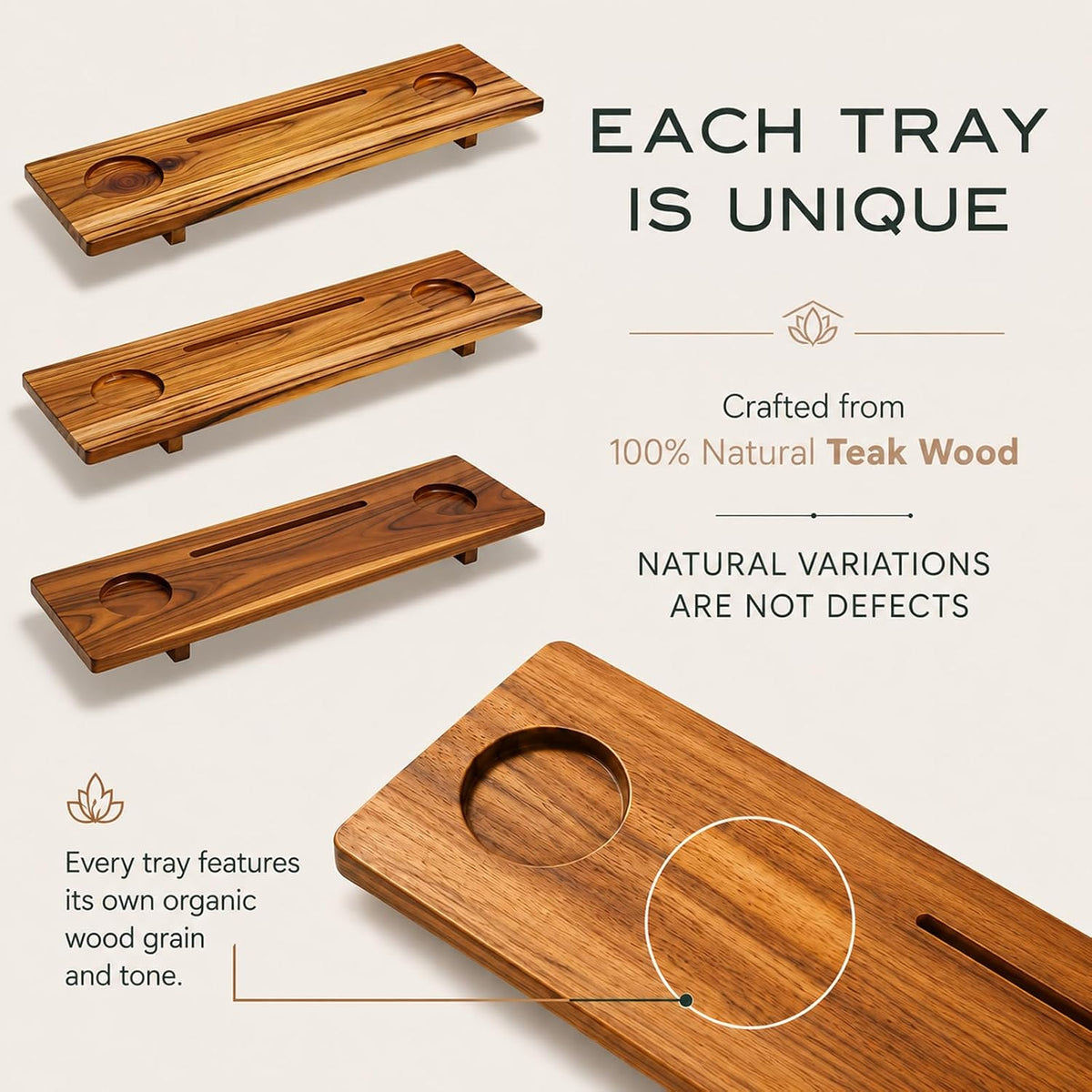 Fjord 29" Premium Teak Bathtub Tray for Small & Standard Tubs