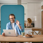 DECOLAB Freestanding Room Partition, Indoor Privacy Panel - Image 3