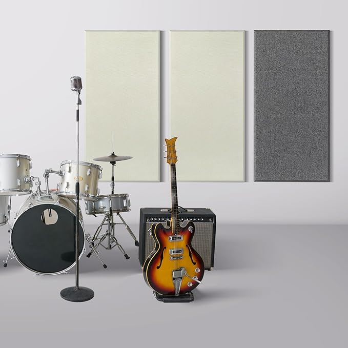UMIACOUSTICS 2 PCS Acoustic Panel, 47.2" x 23.6" x 2" Fiberglass Sound Proof - Image 3