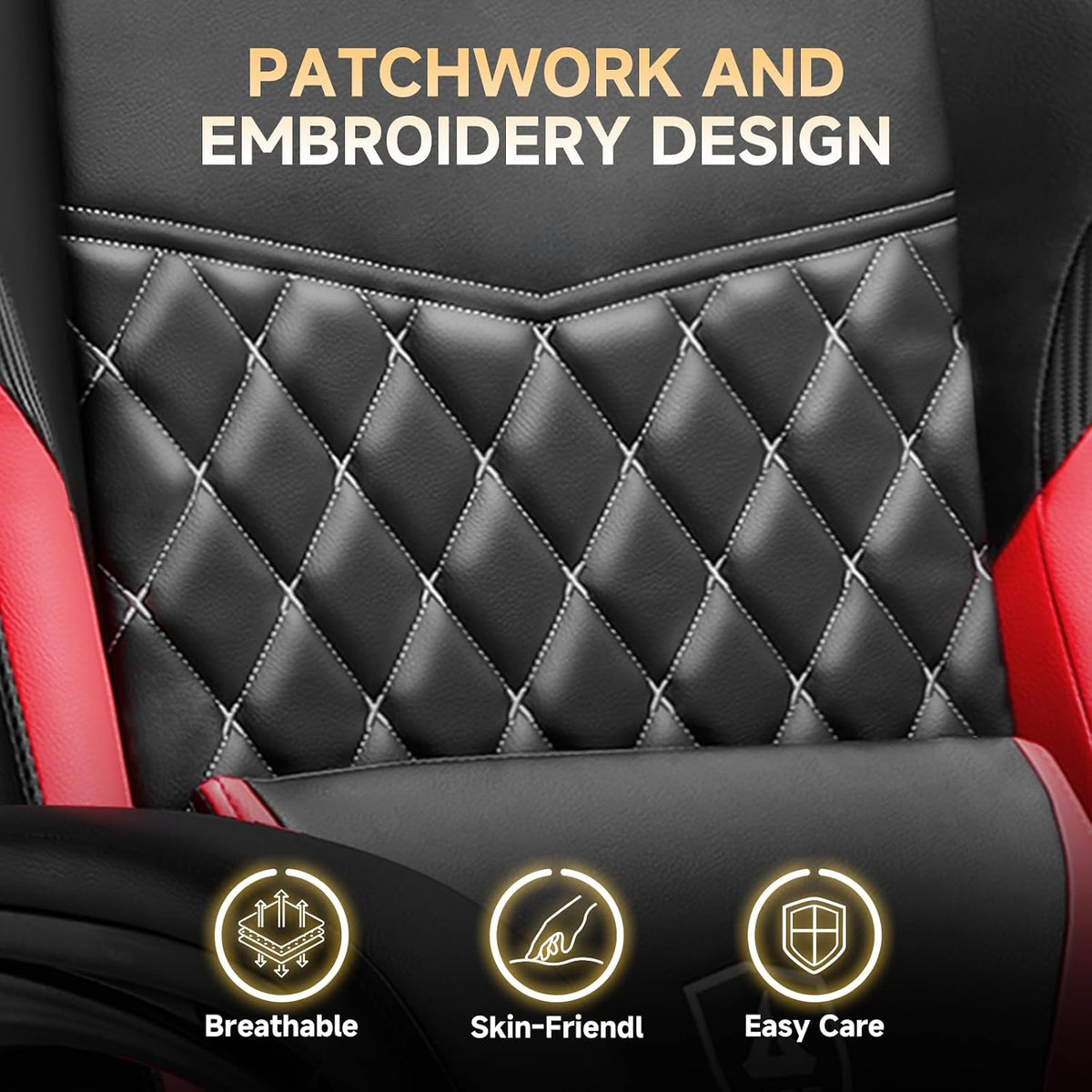 GTPLAYER Gaming Chair, High Back Leather Computer Gaming Chair with Footrest,...