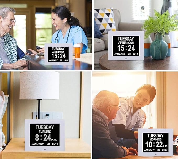TMC 8 Inch Digital Dementia Clock - Image 4