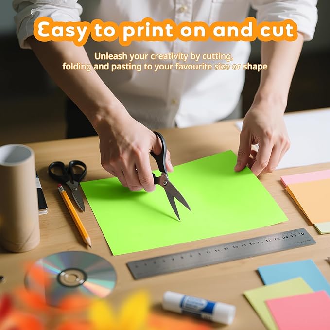 Green Cardstock 8.5 x 11, Colored Card Stock, 40 Sheets Light Green Paper - Image 4