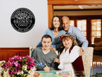 Welcome to Our Home Metal Sign, Personalized Family Name Tree of Life Sign - Image 2