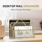 SUPEASY Mail Organizer for Desk, Mesh Metal Mail Holder Countertop - Image 5