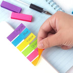 30 Pads 0.6x2 Inch Sticky Notes Flags Tabs Page Markers 10 Bright Color Sticky - Image 6