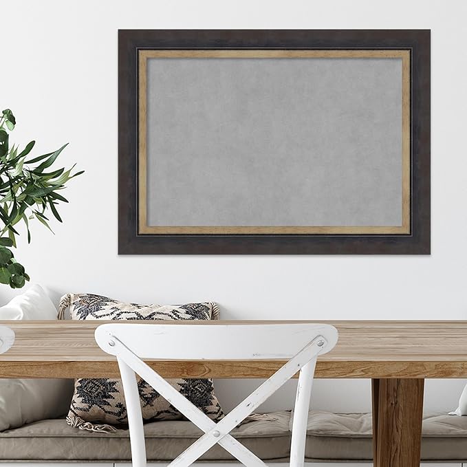 Amanti Art Black Framed Magnetic Board 21x29 Medium Vision Board - Image 5