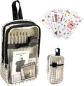 UINSUE Cute Pen case Adorable Bunny Transparent 3-Layer Large Capacity Pencil by Unknown