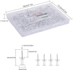 PAPERPAL 280 Clear Push Pins for Cork Board, Pushpins for Office School & - Image 2