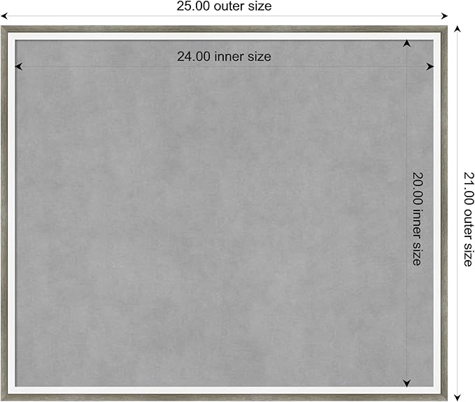 Amanti Art Silver Framed Magnetic Board 21x25 Medium Vision Board - Image 4