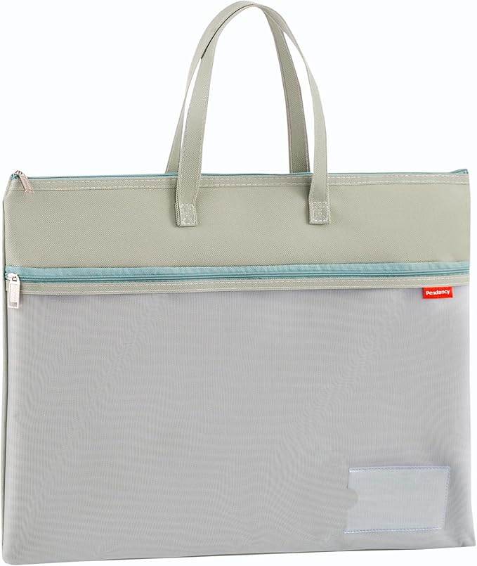 Pendancy Mesh Zipper Pouch A3 Size, Large Double Pocket Waterproof File Bag - Image 9