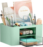 Marbrasse Pen Organizer with 2 Drawer, Desk Organizers and Accessories with 5 by Marbrasse