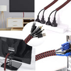 CrocSee 10ft - 1/2 inch Braided Cable Management Sleeve Cord Protector - - Image 5