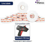 Perco Orange Reverse Print on White Dairy Labels to fit Monarch 1110 Price Gun - Image 2
