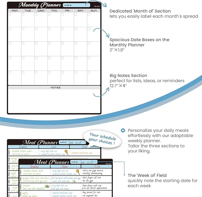 Magnetic Dry Erase Monthly Calendar Set - Image 5