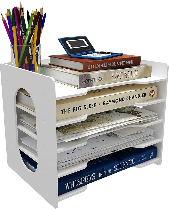Natwind 5-Tier Desk Organizer, File Organizer, File Paper Organizer - Image 8