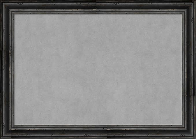 Amanti Art Black Framed Magnetic Board 29x41 Large Vision Board by AmantiArt