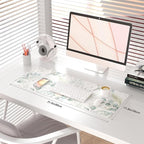 QIYI Large Mouse Pad for Desk, Cute Desk Mat for Desktop, Women Girls Green - Image 2