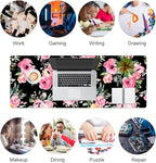 QIYI Large Mouse Pad, Floral Desk Mat - Image 7
