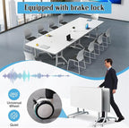 JEHUJD Conference Table, 55.1''Folding Conference Room Table - Image 4
