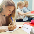 Fainne 100 Sets Dry Erase Name Tent Cards - Image 5