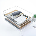 2 Pack Acrylic Paper Tray Organizer by Unknown