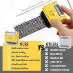 Miseyo Wide Identity Theft Protection Roller Stamp Set - Image 7