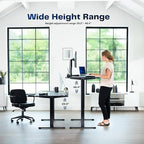 VIVO Electric 71 x 30 in Rustic Standing Desk, Memory Height Adjustment - Image 7