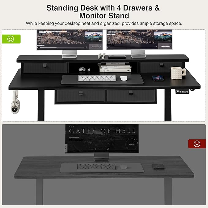 Grandder 47 x 28 inch Electric Standing Desk - Image 7