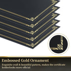 30 Packs Certificate Covers, Certificate Holders Gold Foil Border, - Image 4