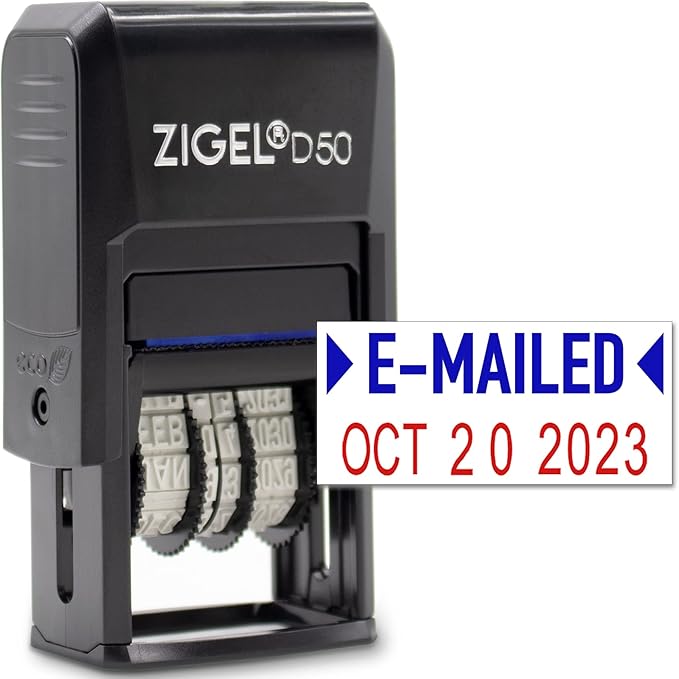 ZIGEL D50 Date Stamp with E-MAILED by ZIGEL