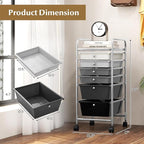 RELAX4LIFE 6-Drawer Rolling Storage Cart - Image 3