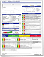 Multi-Point Inspection Form for Vehicles – 2-Part Carbonless Vehicle Checklist by Unknown