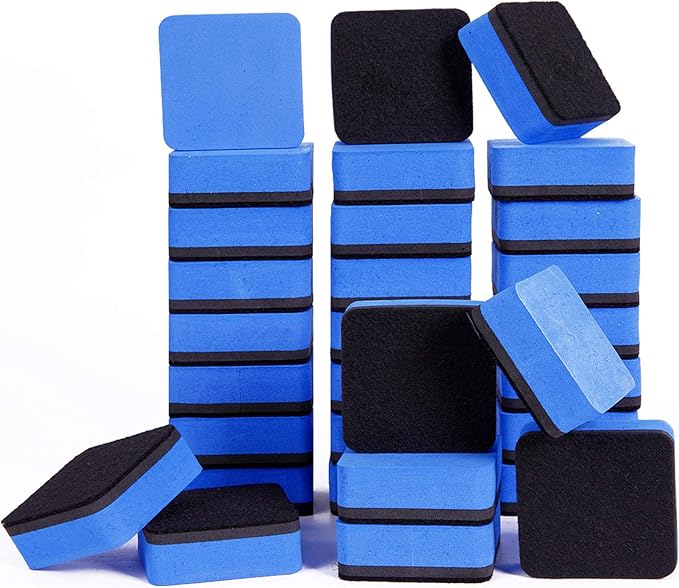 Dry Erase Erasers, 36 Pack Magnetic Whiteboard Eraser Chalkboard Eraser Dry by Unknown