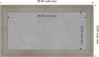 Amanti Art Grey Framed Magnetic Board 16x28 Small Vision Board - Image 2