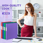 Henoyso 48 Pcs 3 Ring Binder 0.5 Inch Round Fits Letter Size 8.5'' x 11'' Paper - Image 4