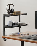 ART-GIFTREE Clamp On Desk Shelf 2-Tier, 16.5 in Wood Shelving Unit by ART-GIFTREE