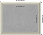 Amanti Art Silver Framed Magnetic Board 38x46 X-Large Vision Board - Image 2