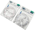 360° Protractor Pack of 2 Protactors Plastic Protractor Math Protractors Clear - Image 7
