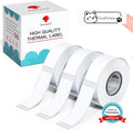 Phomemo Labels D30 Label Tape, Black on White, 0.47 in 12 x40mm, 480 Tapes | Highly sticky, No Curl or Peel, Clean Tear, BPA-Free, D30 D30D Thermal Paper Name Label for Kids School Items, 0.47" x 11/2"