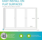 Ghent 48" x 72" 3-Door indoor Enclosed Recycled Rubber Bulletin Board, Shatter - Image 3