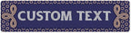 Custom Sign, Custom Street Sign, 11 Font Colors, 13 Font Styles, 4 Hole Options by MySignCenter