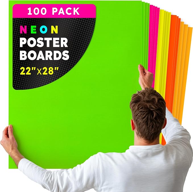 Hygloss Large Poster Board 22x28 by HyglossProductsInc