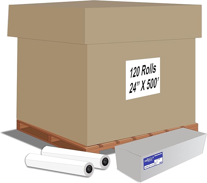 Alliance Wide Format Paper 24" x 500' Rolls Bond Engineering by Alliance