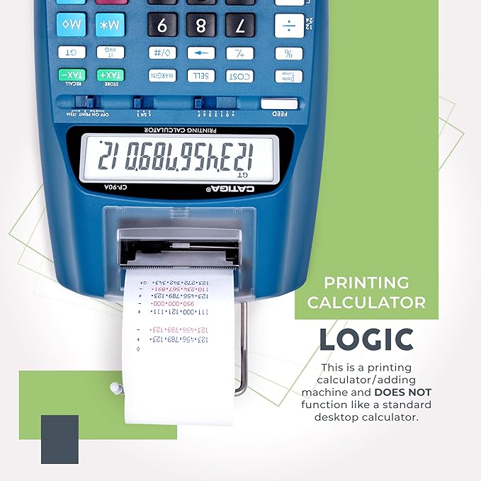 CATIGA New & Upgraded 2025 Printing Calculator Adding Machine 10 Key, Desktop - Image 3